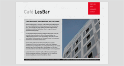 Desktop Screenshot of cafe-lesbar.de